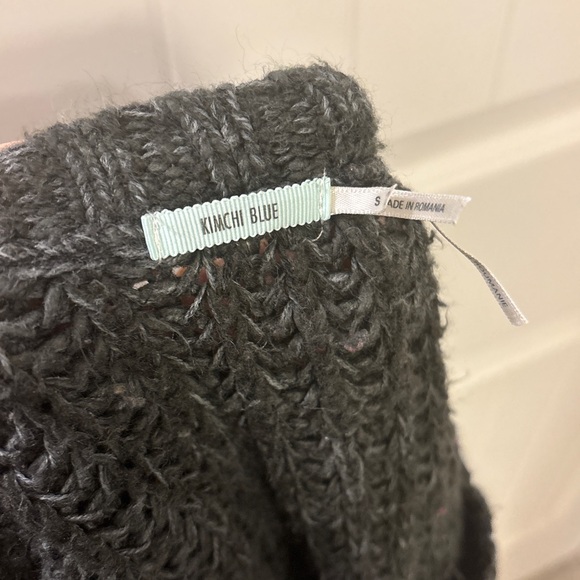 Kimchi Blue Charcoal Knit Sweater Small - Picture 2 of 5